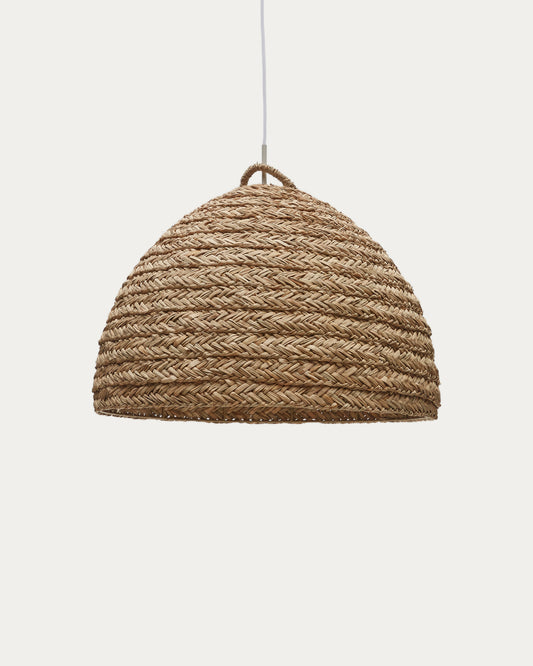 Abat-jour pour suspension Fonteta en fibres naturelles avec finition naturelle Ø 60 cm