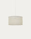 Abat-jour Mariela pour plafonnier en lin, finition beige Ø 50 x 30 cm