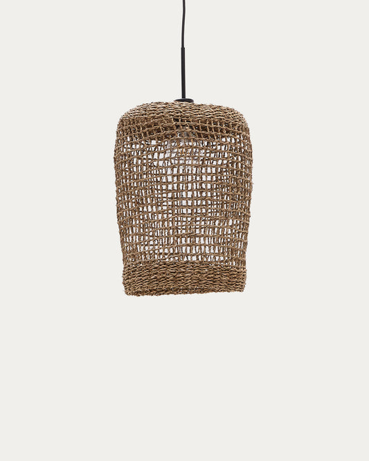 Abat-jour pour plafonnier Laiar en rotin, finition naturelle Ø27 cm