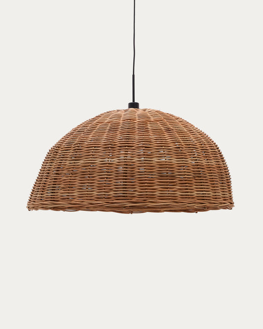 Abat-jour Jornets pour suspension en rotin, finition naturelle Ø 80 cm