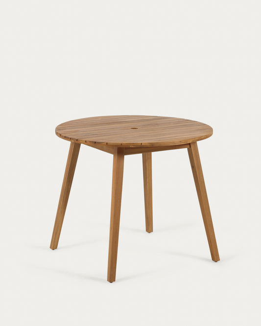 Table ronde de jardin Vilma en bois d'acacia Ø 90cm FSC 100%
