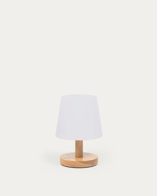 Ambar table lamp in polythylene and wood