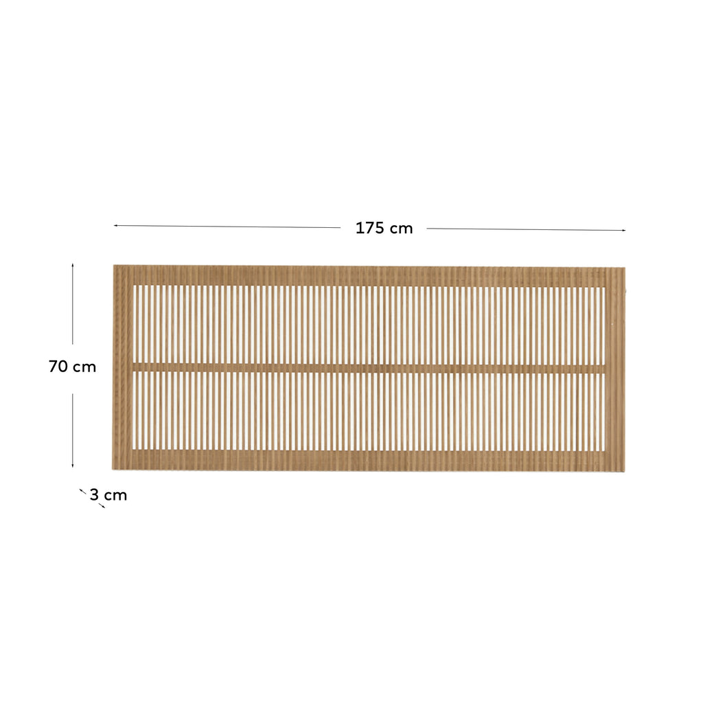 Beyla solid ash wood headboard for bed up to 160 cm FSC 100%