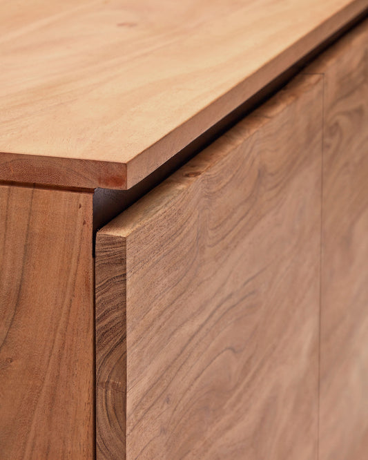 Buffet Uxue en bois d'acacia finition naturelle 150 x 88 cm