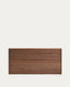 Norlen headboard in walnut veneer with dark finish and LED light for a bed up to 180 cm FSC Mix Credit