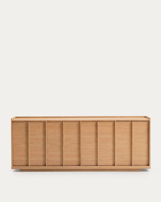 Buffet Onix en placage de chêne finition ton naturel 200 x 80 cm FSC Mix Credit