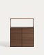Étagère Visala en placage de noyer 90 x 106 cm FSC 100 %
