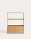 Étagère Visala avec 1 étagère visible en placage de chêne 90 x 106 cm FSC 100 %