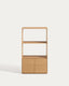 Étagère Visala avec 1 étagère visible en placage de chêne 60 x 106 cm FSC 100 %