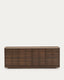 Buffet Onix en placage de noyer finition foncée 200 x 80 cm FSC Mix Credit