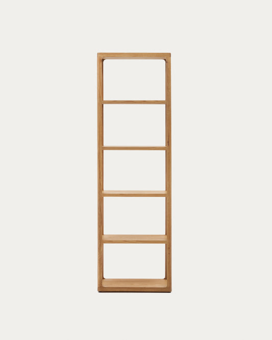 Étagère Maymai avec structure en bois de chêne 60 x 193 cm