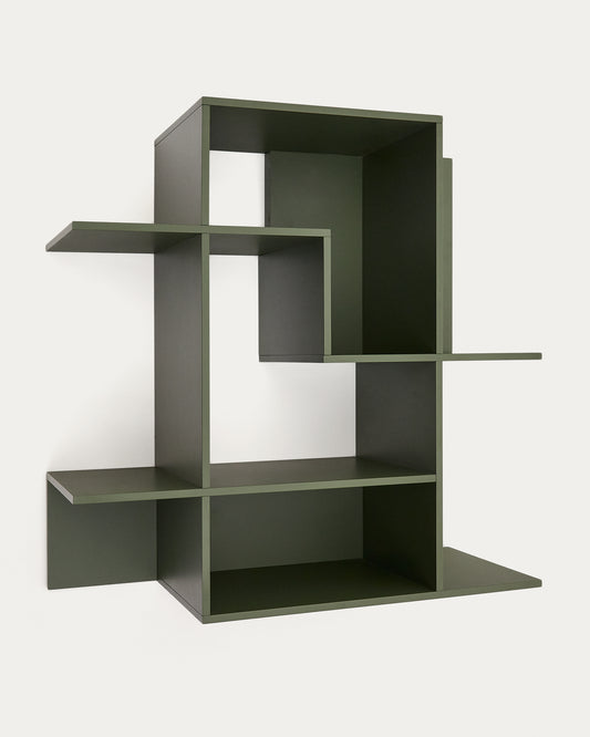 Étagère modulable Ina en MDF laqué vert 80 x 80 cm FSC 100%