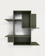 Étagère modulable Ina en MDF laqué vert 80 x 80 cm FSC 100%