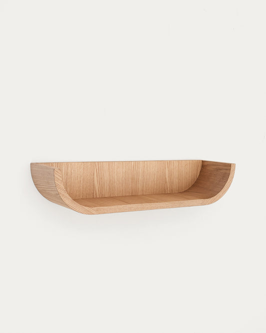 Étagère Salaya en contreplaqué de frêne avec finition naturelle 60 x 12 cm