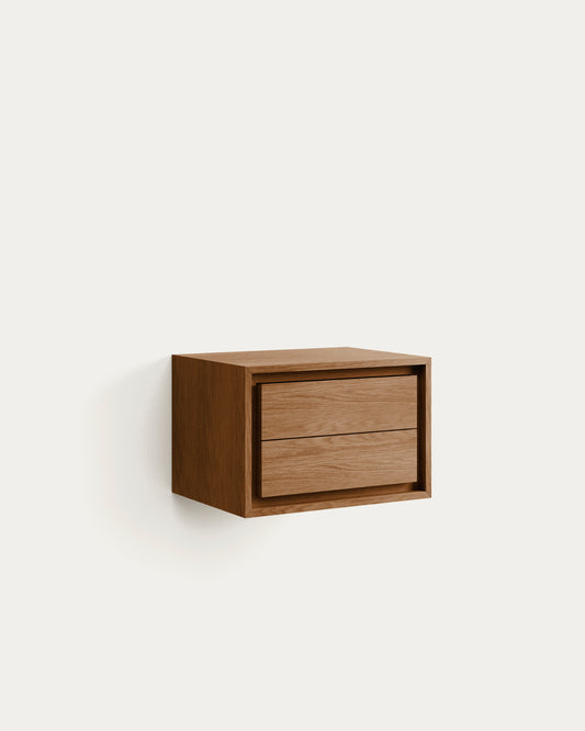 Meuble de salle de bain Kenta en bois de teck finition naturelle 60 x 45 cm