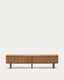 Meuble TV Mailen 2 portes en placage de frêne avec finition naturelle  200 x 50 cm