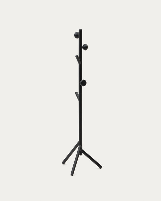 Portemanteau Nadue en bois de hêtre avec finition noire 163 cm