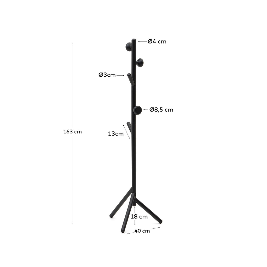 Portemanteau Nadue en bois de hêtre avec finition naturelle  163 cm