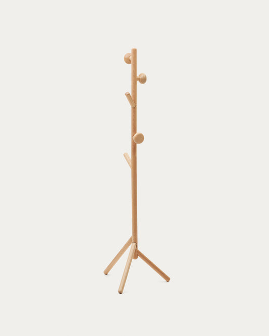 Portemanteau Nadue en bois de hêtre avec finition naturelle  163 cm