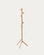 Nadue coat rack in solid beech wood with natural finish 163 cm