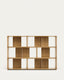 Lot Litto de 6 étagères modulables en placage de chêne 168 x 114 cm