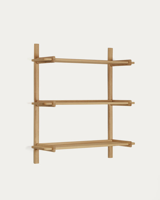 Étagère modulable Sitra 3 étagères en bois de chêne finition naturelle 90cm FSC Mix Credit