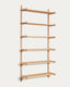 Étagère modulable Sitra 6 étagères bois de chêne finition naturelle 110cm FSC Mix Credit