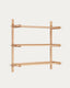 Étagère modulable Sitra 3 étagères bois de chêne finition naturelle 110 cm FSC Mix Credit