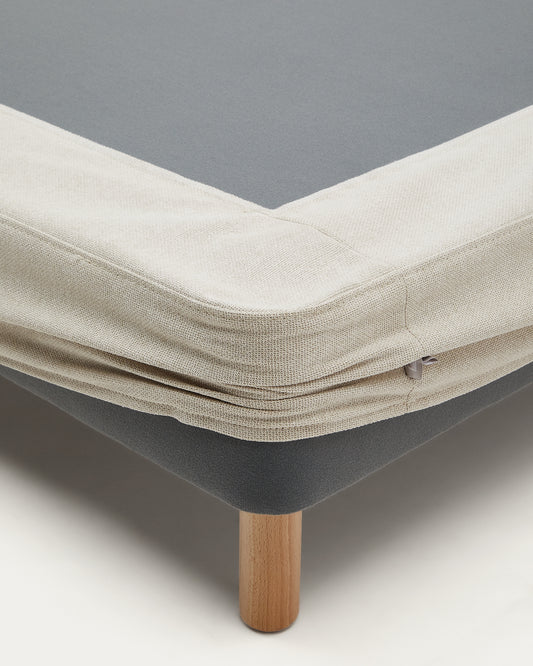Cover for the Ofelia bed in ecru for a 180 x 200 cm mattress