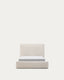 Cadre de lit déhoussable Blok écru pour matelas de 90 x 200 cm FSC Mix Credit