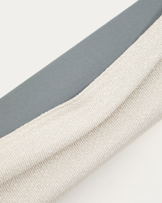 Martina bed cover in ecru chenille for mattress 180 x 200cm