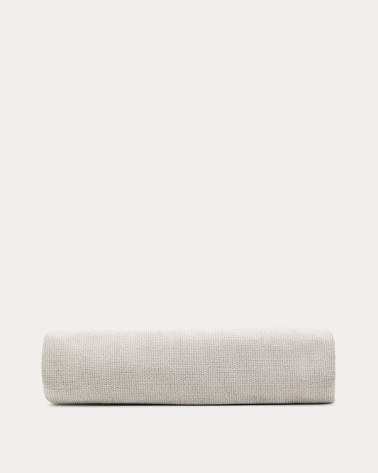 Housse pour tête de lit Valma en chenille perle pour lit jusqu’à 160 cm