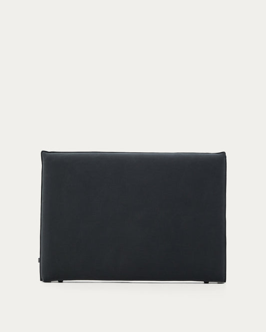 Tête de lit déhoussable Jaira en lin et coton gris anthracite pour lit de 150 cm FSC Mix Credit