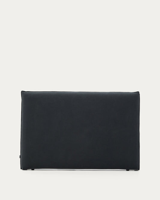 Tête de lit déhoussable Jaira en lin et coton gris anthracite pour lit de 160 cm FSC Mix Credit