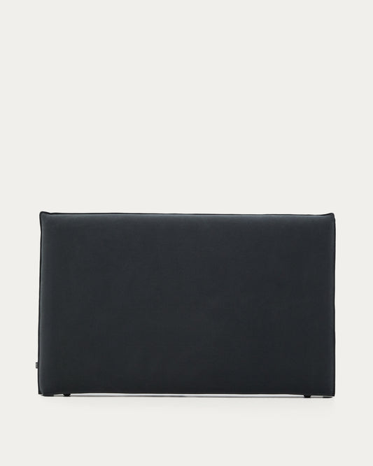 Tête de lit déhoussable Jaira en lin et coton gris anthracite pour lit de 180 cm FSC Mix Credit