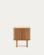 Mailen bedside table in ash veneer with a natural finish 50 x 55 cm