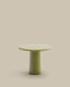 Table basse Albanella en ciment avec finition vert brillant Ø 65 cm