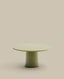 Table basse Albanella en ciment avec finition vert brillant Ø 85 cm