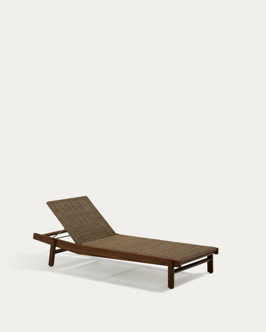 Bain de soleil Itani en bois d’acacia et rotin synthétique FSC 100 %