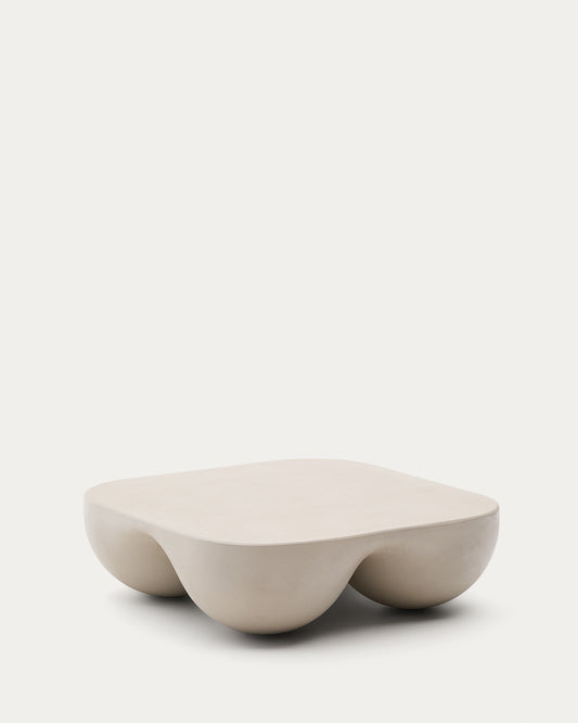 Table basse Colba en polystone 100 x 100 cm