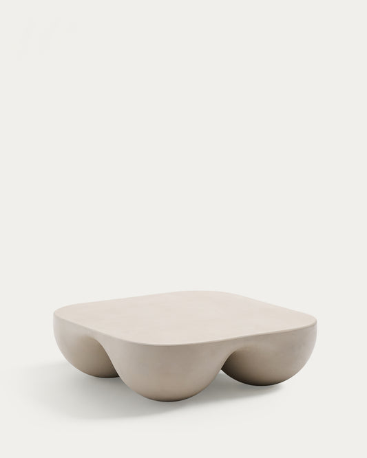 Table basse Colba en polystone 100 x 100 cm