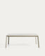 Table extensible Brela en aluminium couleur naturelle 205(287) x 100 cm