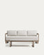 Nerano set with 3-seater sofa and coffee table in taupe aluminium