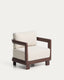 Fauteuil d’extérieur Nerano en aluminium marron