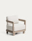 Fauteuil d’extérieur Nerano en aluminium taupe