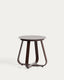Table auxiliaire d’extérieur Tamaris en aluminium marron Ø 48 cm
