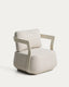 Fauteuil d’extérieur Tamaris en aluminium écru