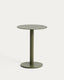 Table auxiliaire Asinara en aluminium vert Ø 40 cm