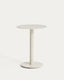 Table auxiliaire Asinara en aluminium écru Ø 40 cm
