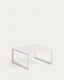 Comova 100% outdoor side table made from white aluminium, 60 x 60 cm